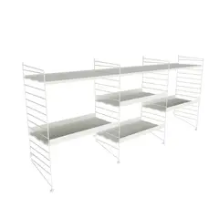 DUCASSE - Arrimo Modular Metálico Vintage Blanco 66x107.5x14 cm