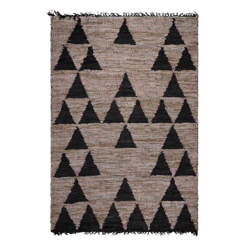 DIB - Alfombra Natural Leather Mix 120x170 cm Cuero Gris