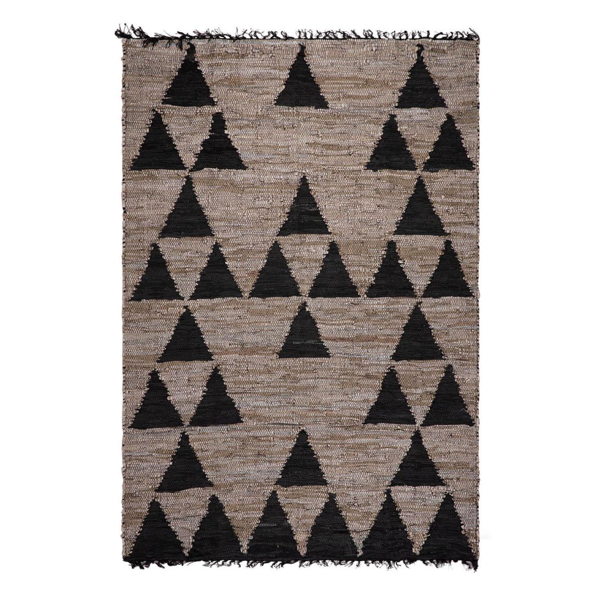 DIB - Alfombra Natural Leather Mix 160x230 cm Cuero Gris