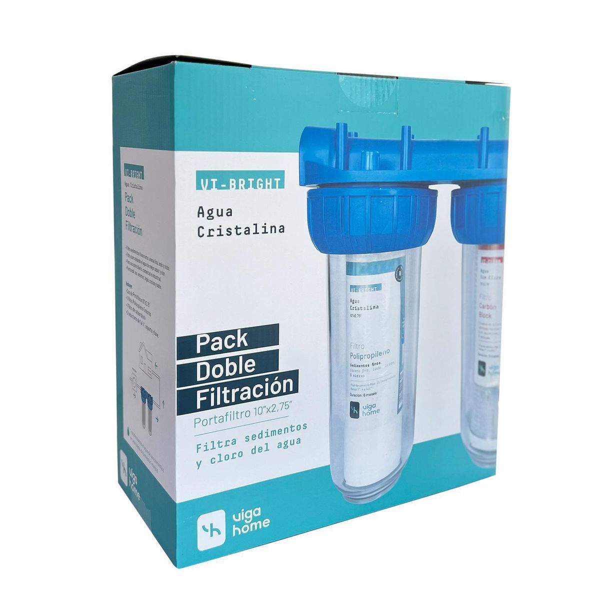 VIGAHOME - Pack doble filtracion sedimentos