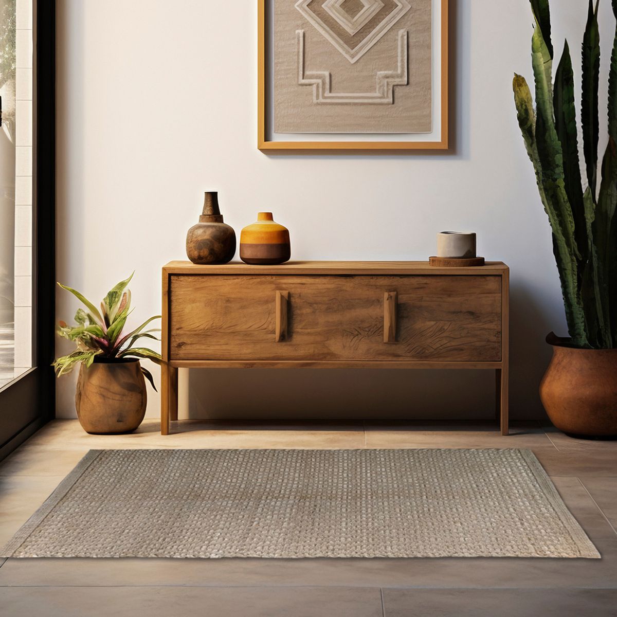 IDETEX - Alfombra Sahara 160x230 cm Yute Natural