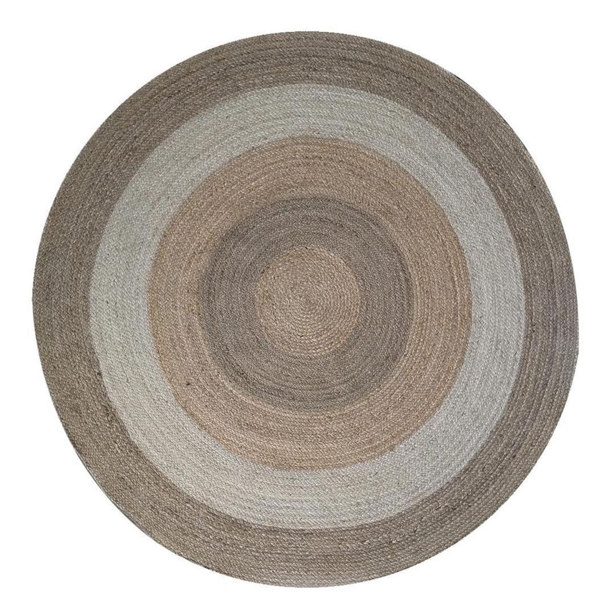 IDETEX - Alfombra Yute Braided 200x200 cm Yute Beige