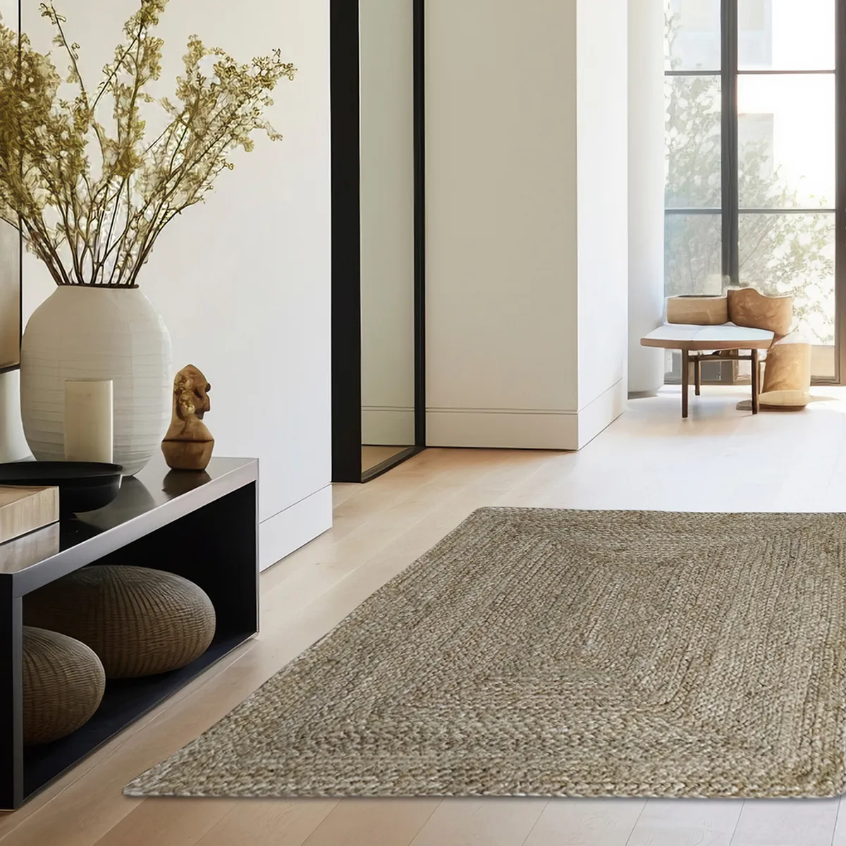 IDETEX - Alfombra Yute Kaya 240x340 cm Yute Natural