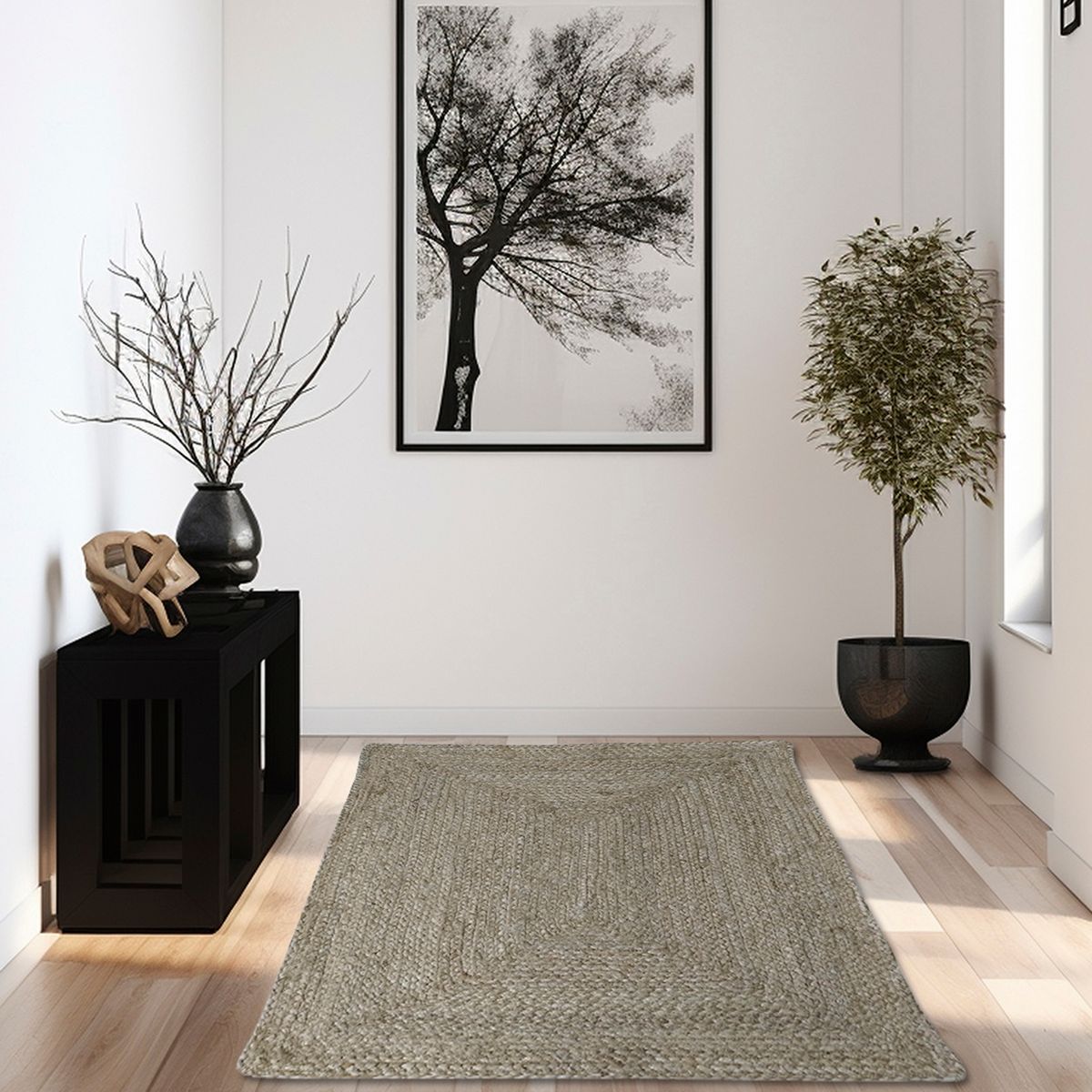 IDETEX - Alfombra Yute Braided kaya 160x230 cm Yute Natural