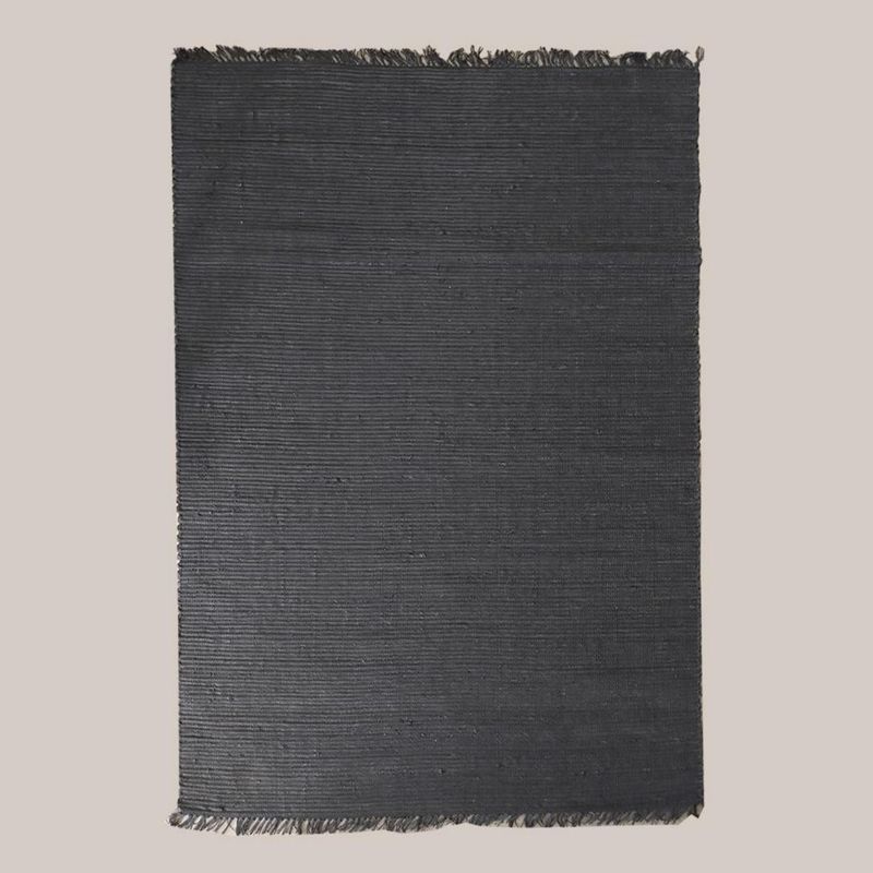 IDETEX - Alfombra Yute Bombay 60x90 cm Yute Negro