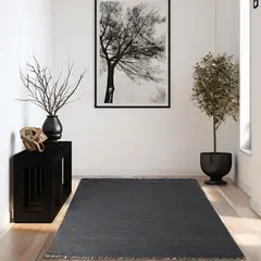 IDETEX - Alfombra Yute Bombay 160x230 cm Negro