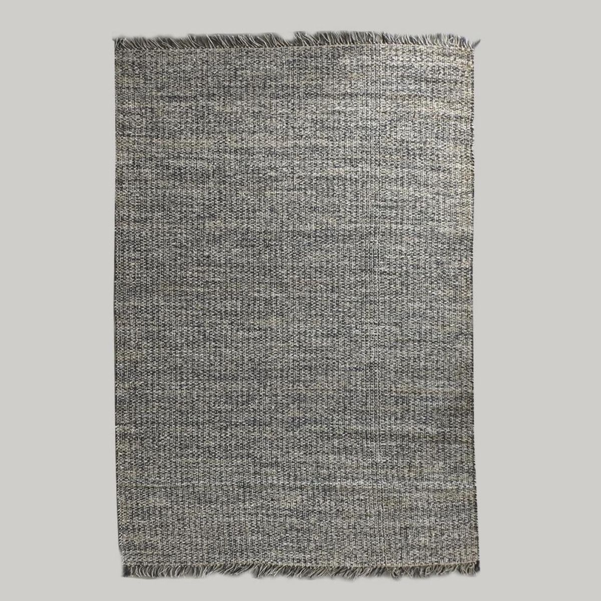 IDETEX - Alfombra Melange 160x230 cm Yute Negro/Beige