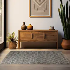 IDETEX - Alfombra Grande Tibet 240x340 cm Yute Multicolor