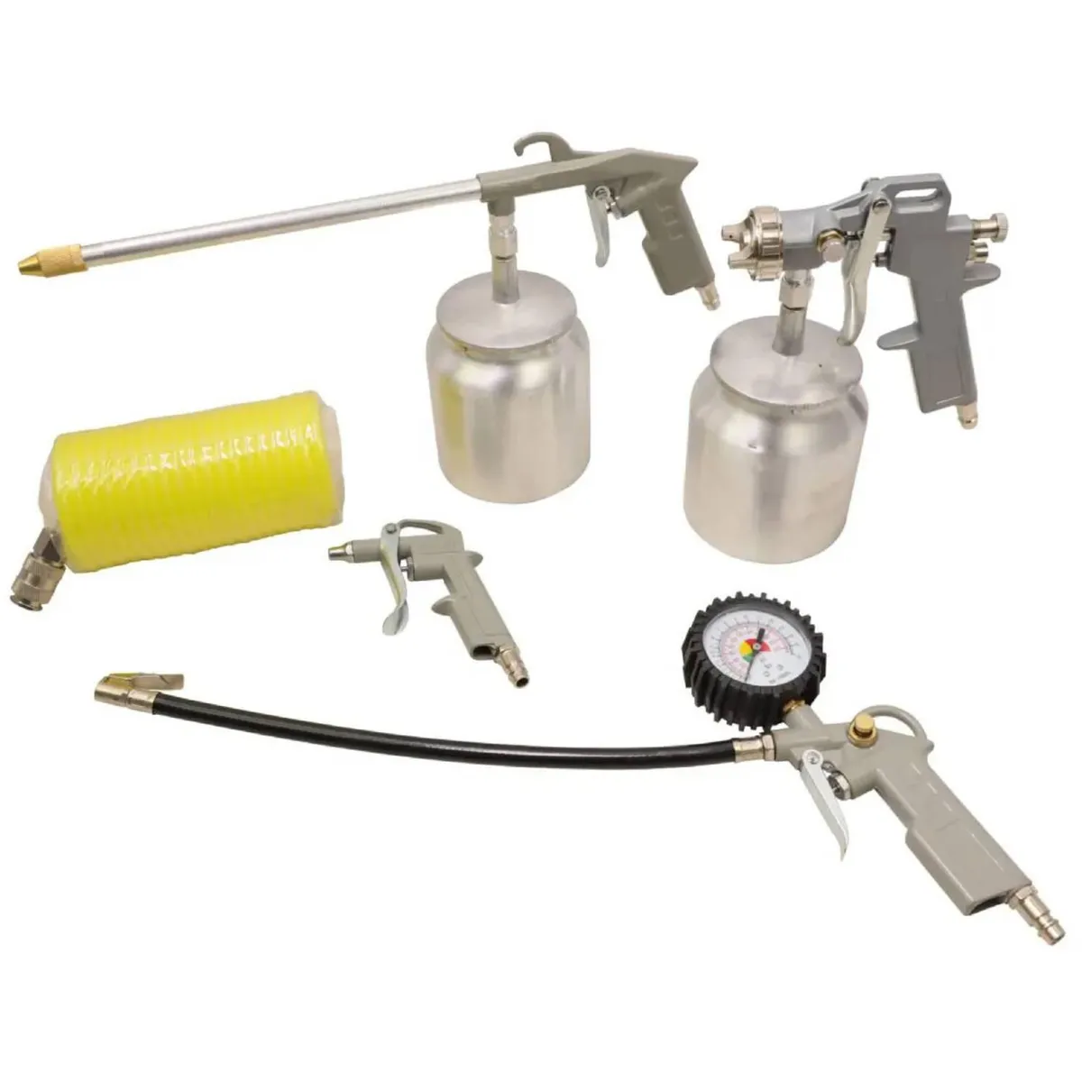 FLOWMAK - Kit de accesorios para compresor pistolas y mangueras 2 2 Litros 201596
