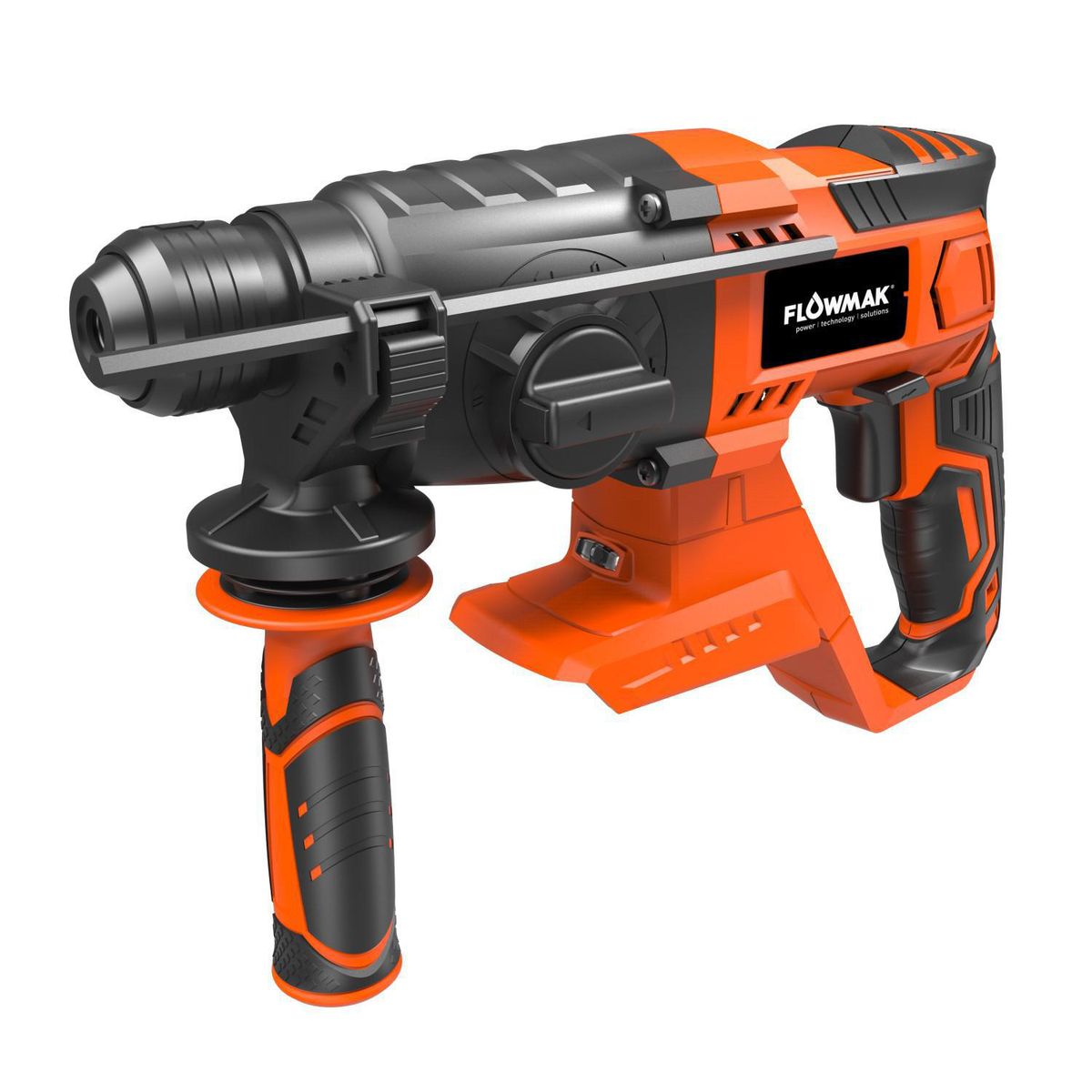 FLOWMAK - Rotomartillo sds20mm 18v 1.8joule 5500gpm 1500rpm mango giro 360