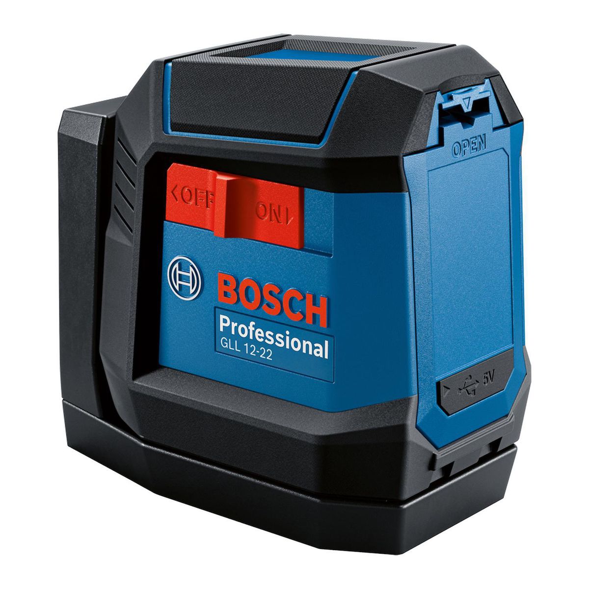 BOSCH - Nivel láser rojo de líneas 12m + soporte giratorio
