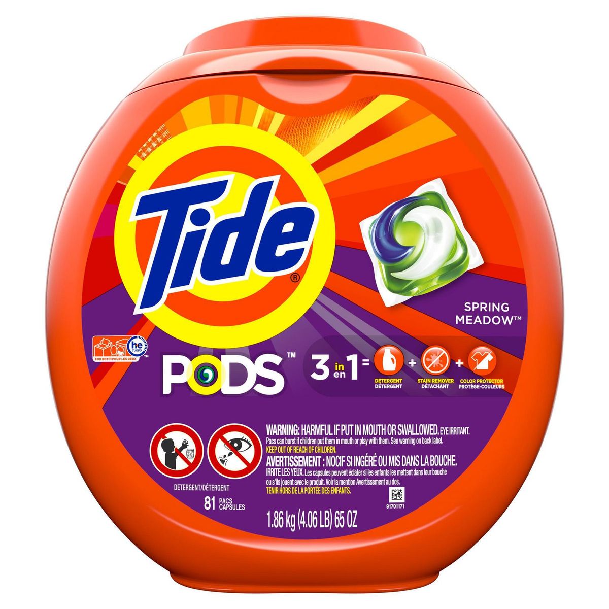 TIDE - Pack 4 Detergente Tide Pods 3 En 1 324 Unidades