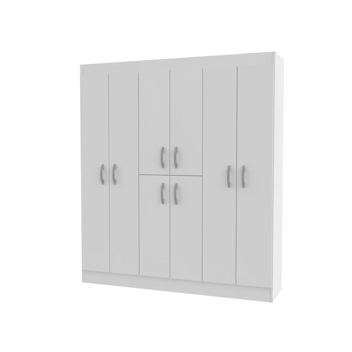 STANFORD - Closet 8 puertas 8 Puerta(s) 3 Repisa(s) 150xx38 cm Blanco