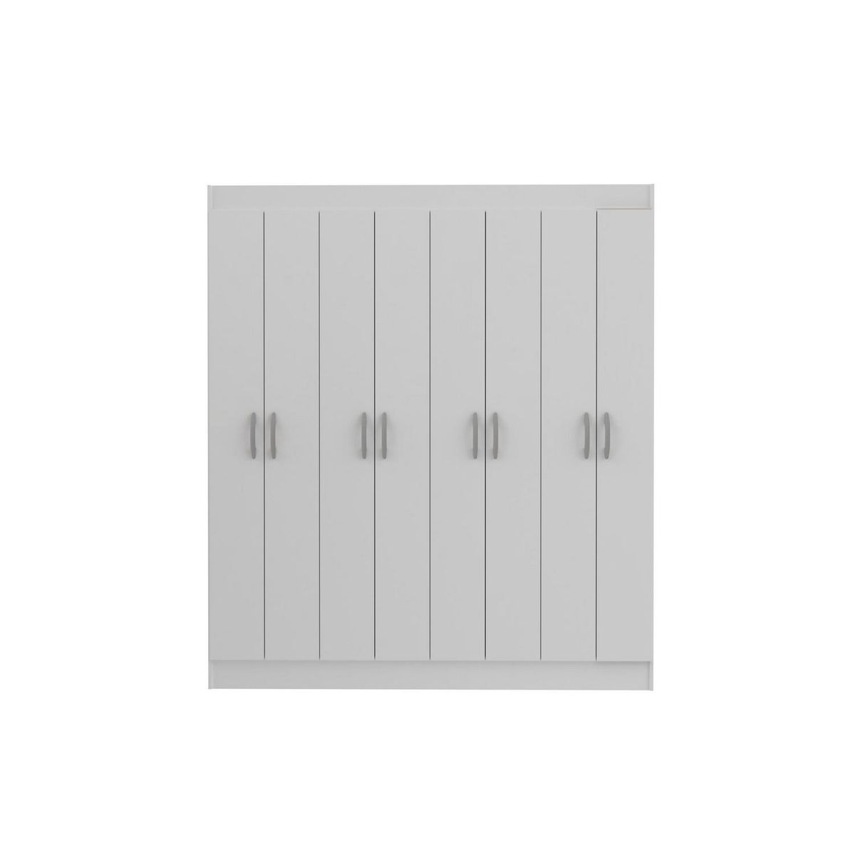 STANFORD - Closet 8 puertas 8 Puerta(s) 3 Repisa(s) 150xx46,5 cm Blanco