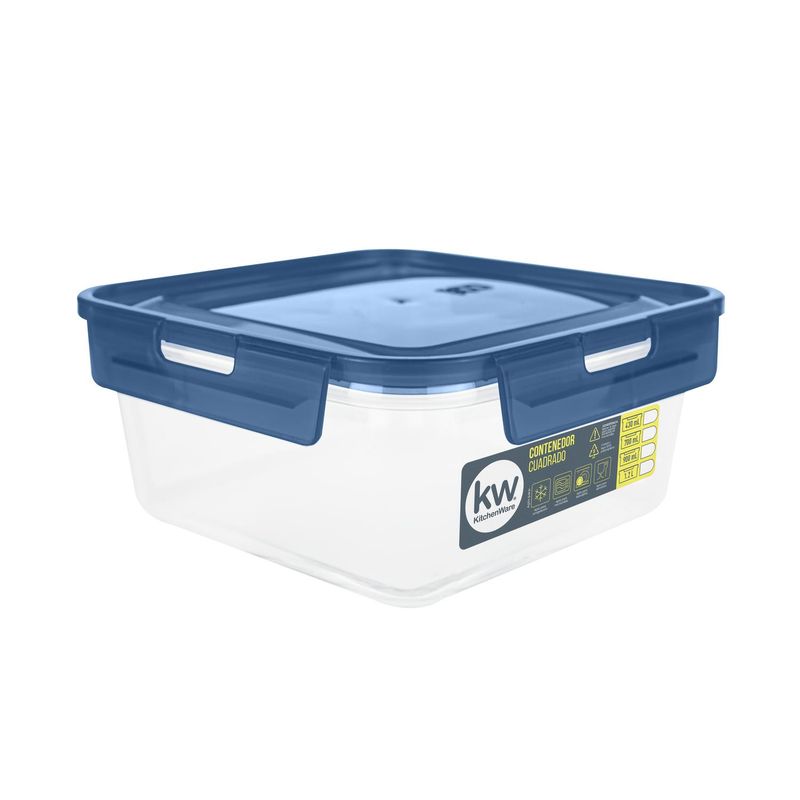 KW - Contenedor Food Click Cuadrado 700 ml