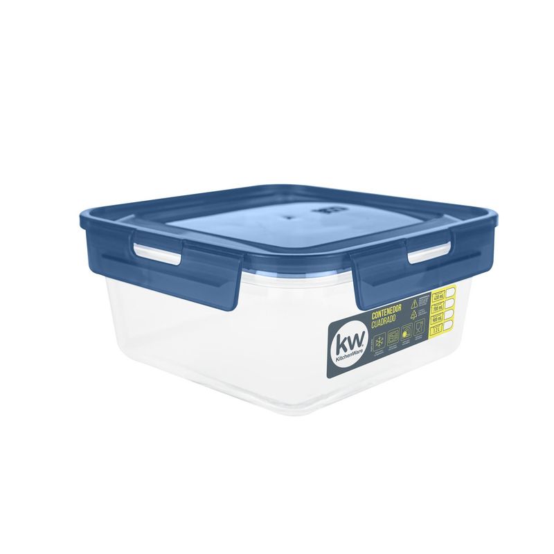 KW - Contenedor de Alimento Cuadrado Plástico 430 ml