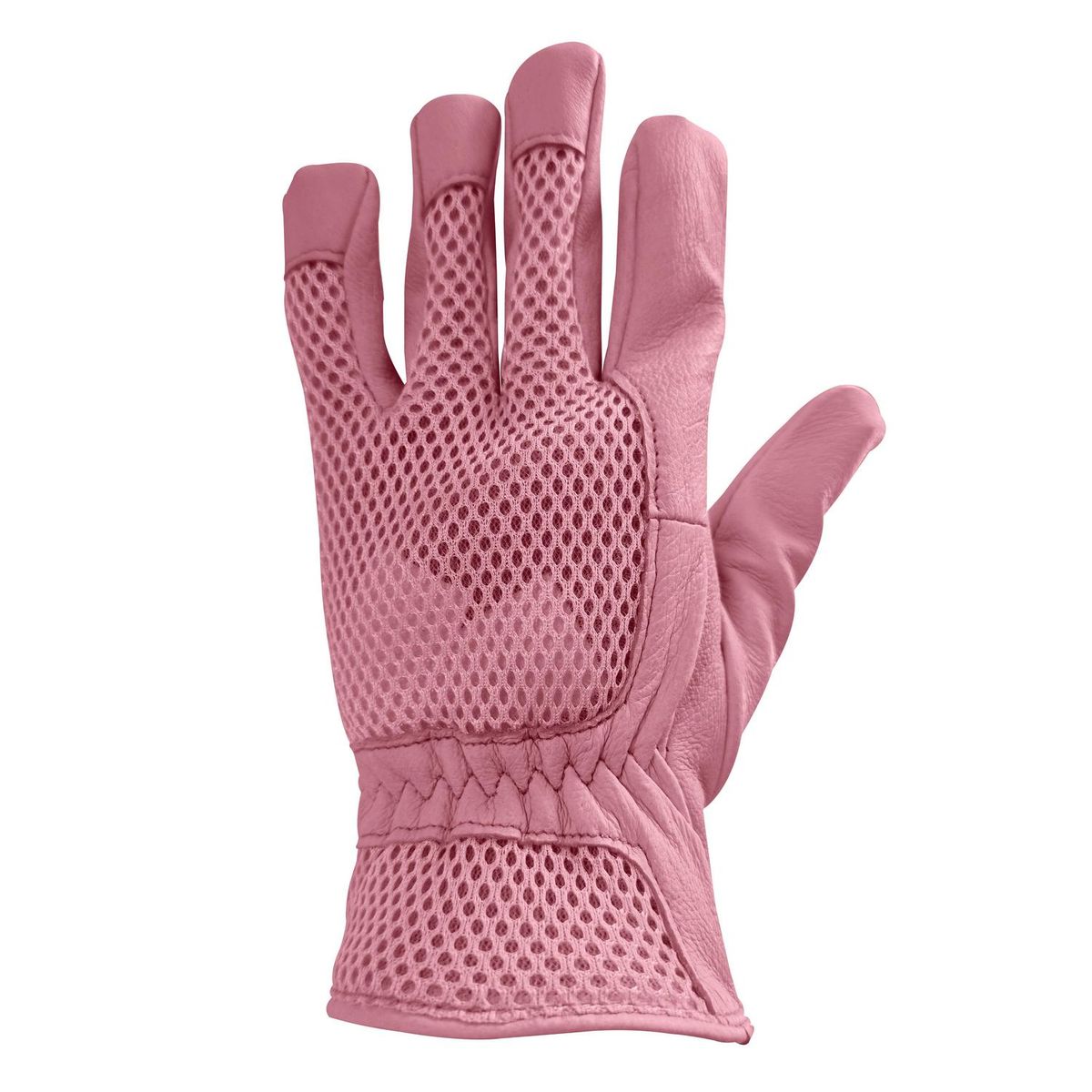 ERGO - Guante con Malla de Cuero Talla única Rosado