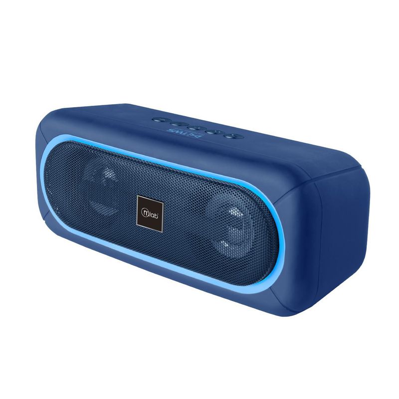 MLAB - Parlante Extrem-bass blue , TWS,  Bluetooth, FM, Slot USB/TF