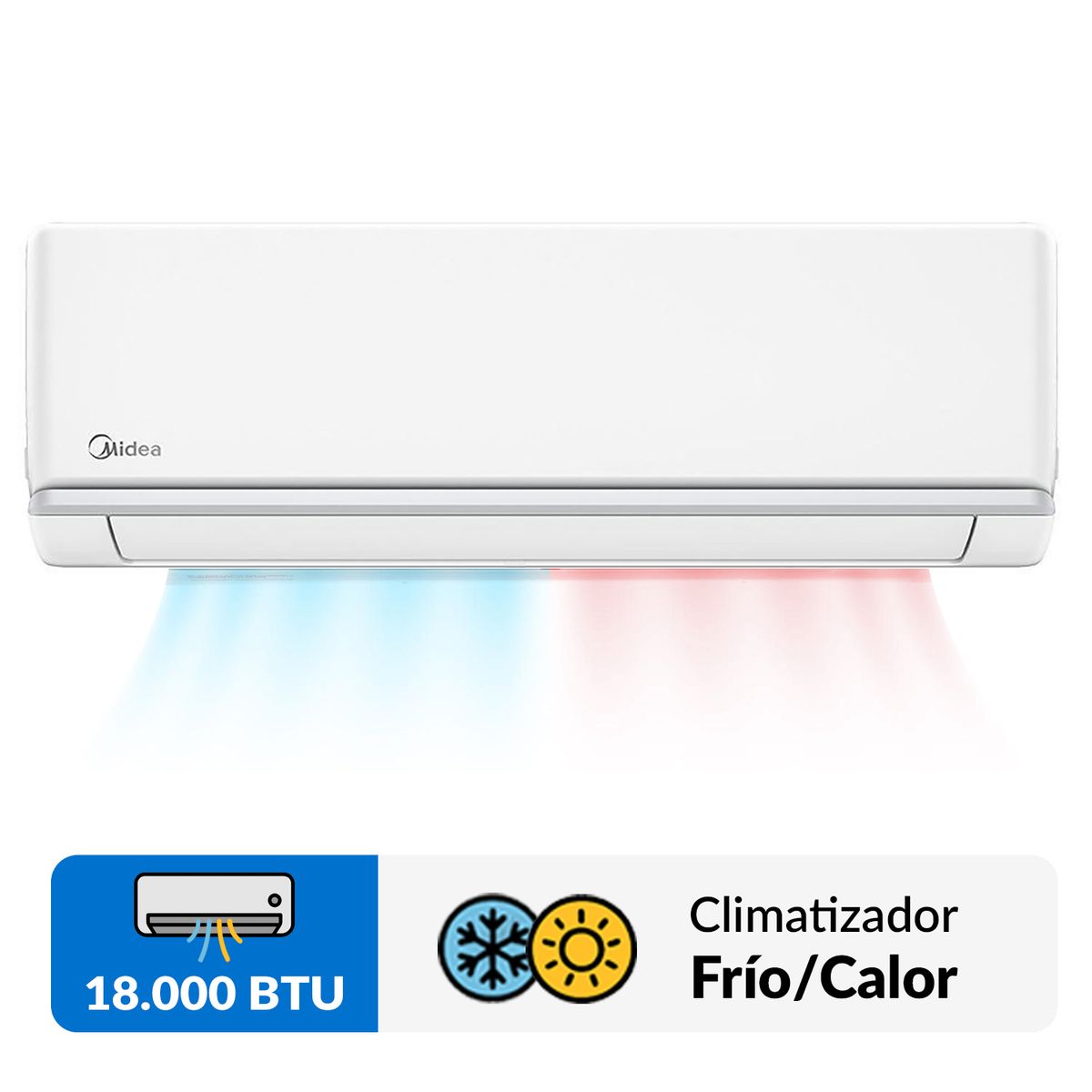 MIDEA - Aire Acondicionado Split Inverter Xtra 18000 BTU