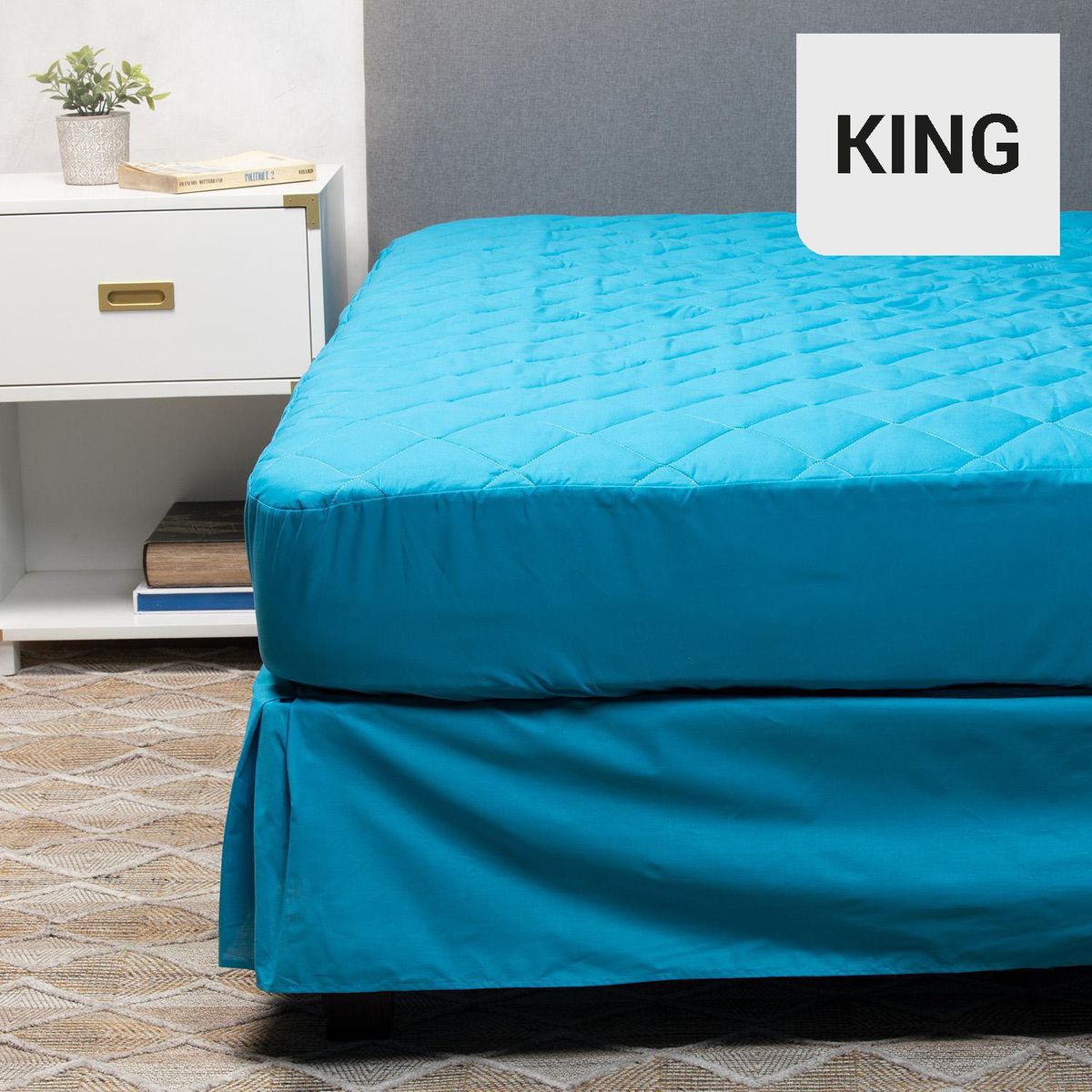 ARTHOME - Cubrecolchón y Faldón King Calipso