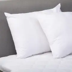 ARTHOME - Pack de 2 Almohadas Blancas de Fibra sintética para Dormir 50x70 cm
