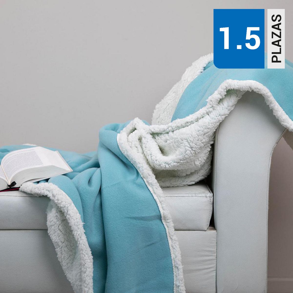 DORAL - Manta Sherpa Polar Celeste 127x152 cm