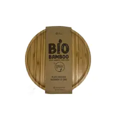 DECOGREEN - Plato Picoteo Redondo Bio Bamboo 25cm