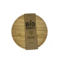 DECOGREEN - Plato Picoteo Redondo Bio Bamboo 30cm
