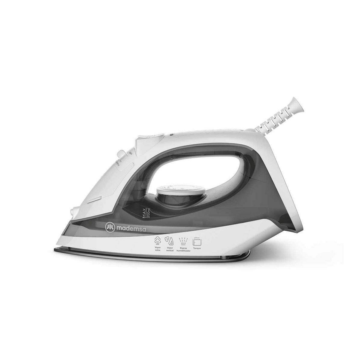 MADEMSA - Plancha a Vapor MIR10 Gris