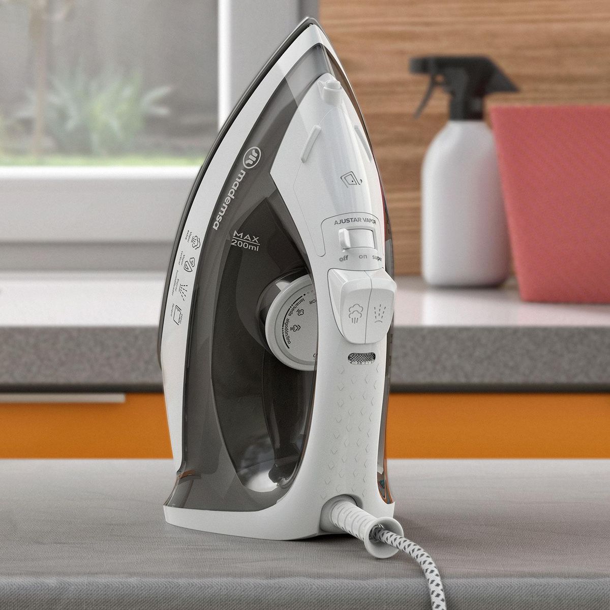 MADEMSA - Plancha a Vapor MIR10 Gris