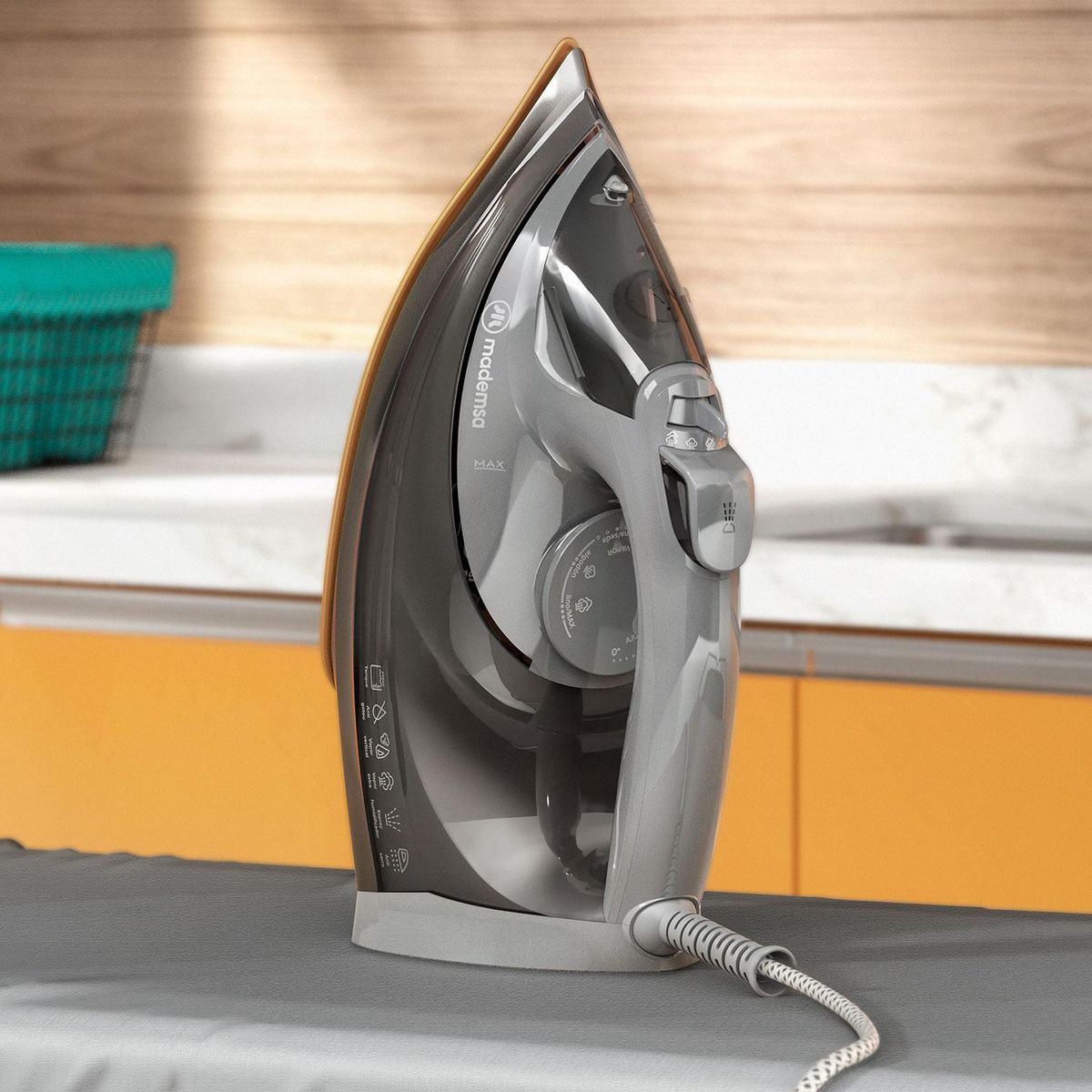 MADEMSA - Plancha a Vapor MIR40 Gris