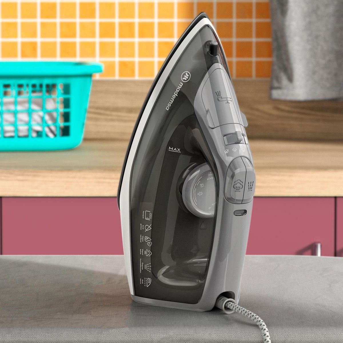 MADEMSA - Plancha a Vapor MIR20 Gris