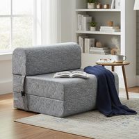 Sofá Cama Brocato Gris Claro 105x165x18 cm