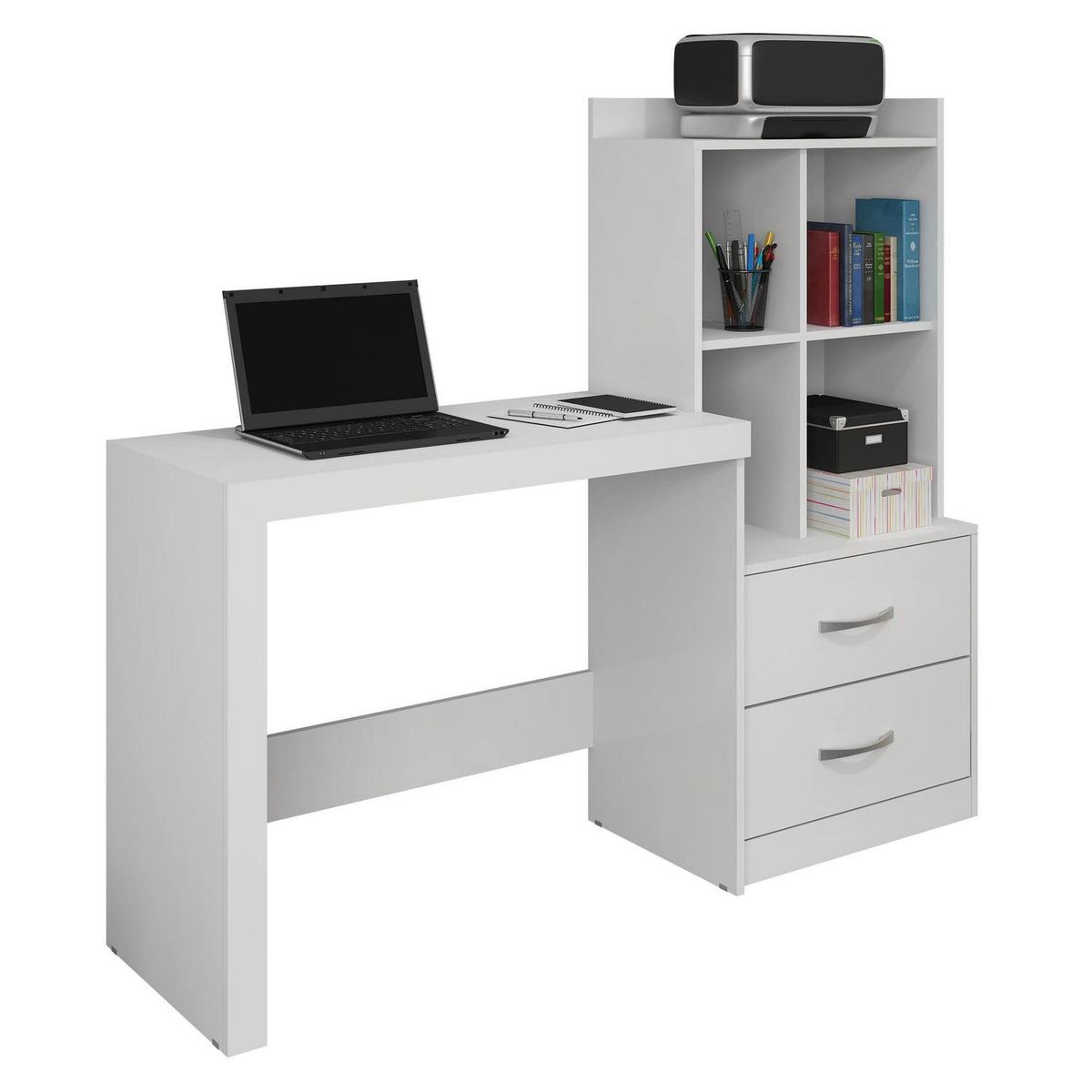 DI PORETTI - Escritorio Alana Blanco 141x126x42.5 cm