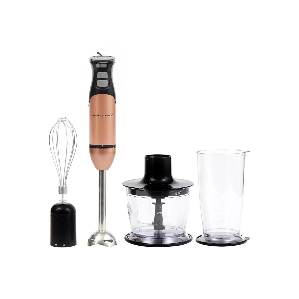 HAMILTON BEACH - Minipimer 700 ml 450 W Negro/Cobre MP-59766-CL