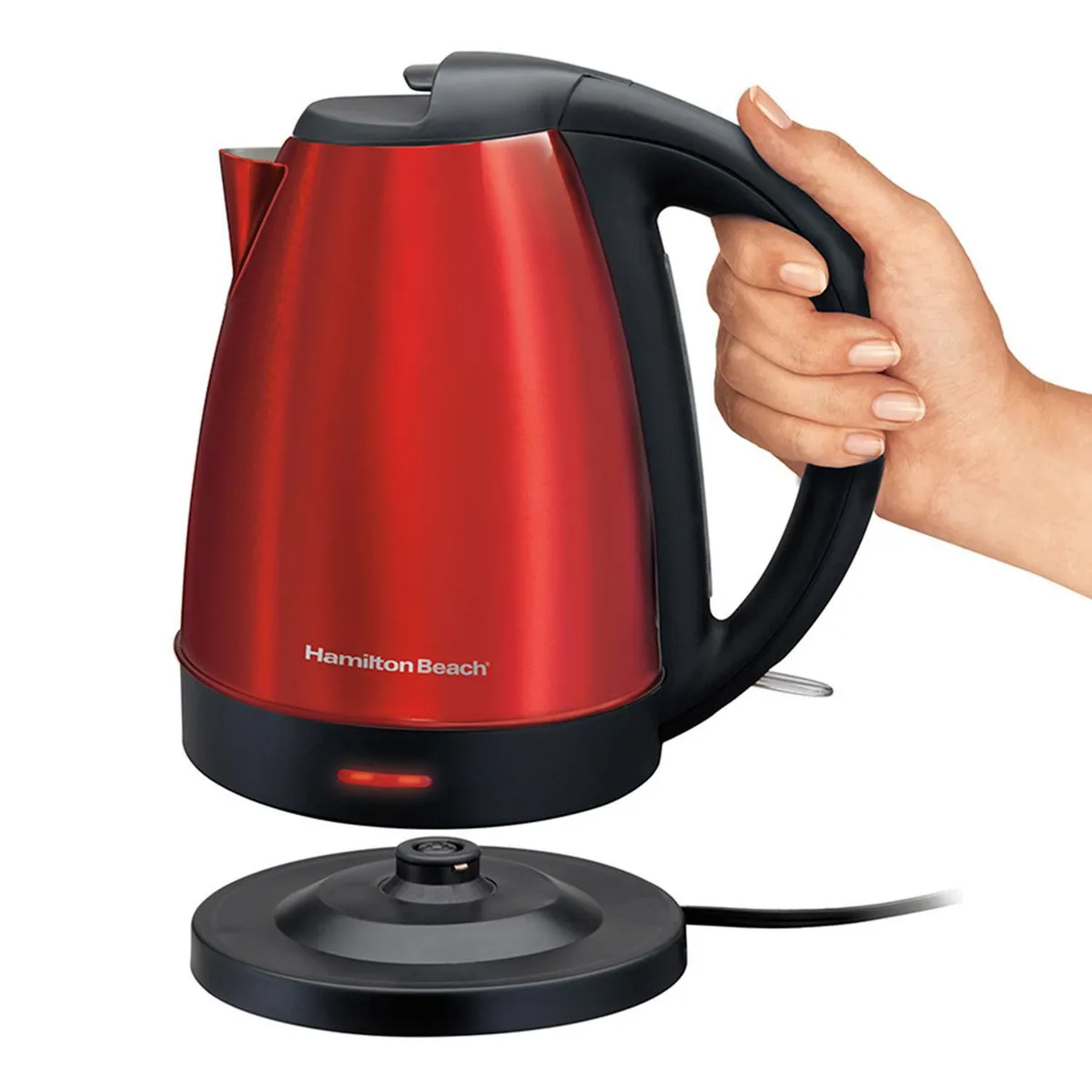 HAMILTON BEACH - Hervidor 1.7 Litros Rojo HV-40987-CL