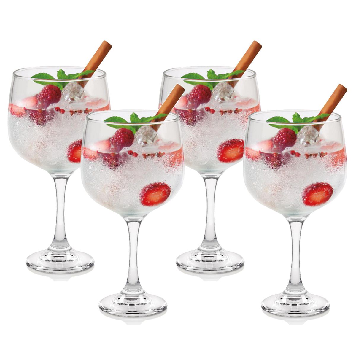 CRISTAR - Set 4 Copas de Vino tinto 653 cm3 Vidrio transparente