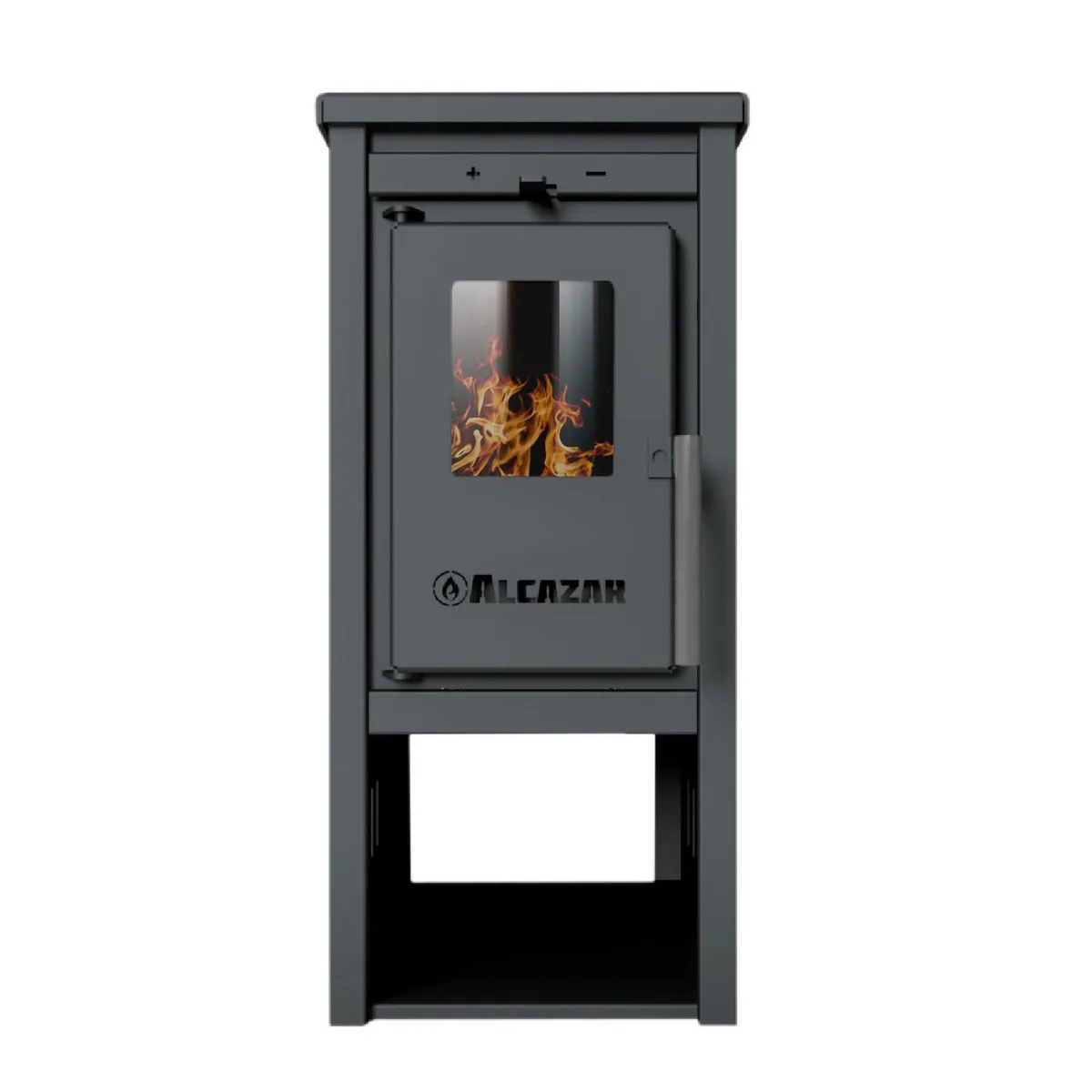ALCAZAR - Estufa Leña Patagonia 350 gris 