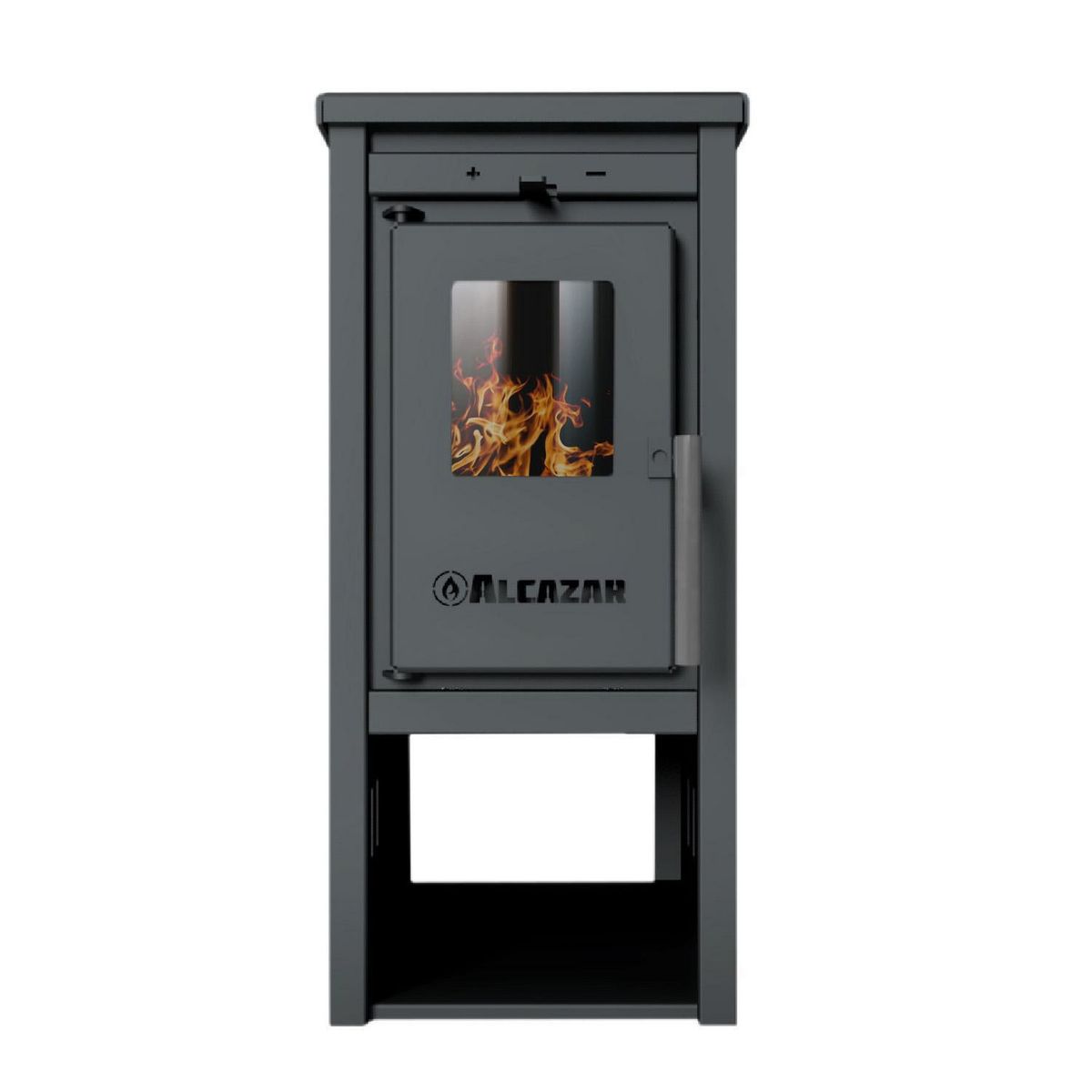 ALCAZAR - Estufa Leña Patagonia 350 gris 