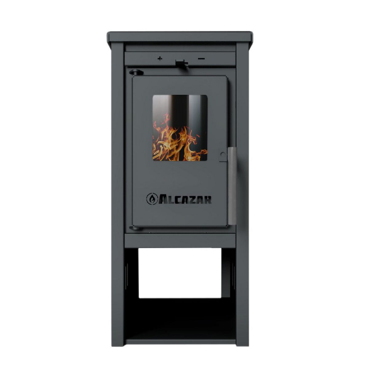 ALCAZAR - Estufa Leña Patagonia 350 gris