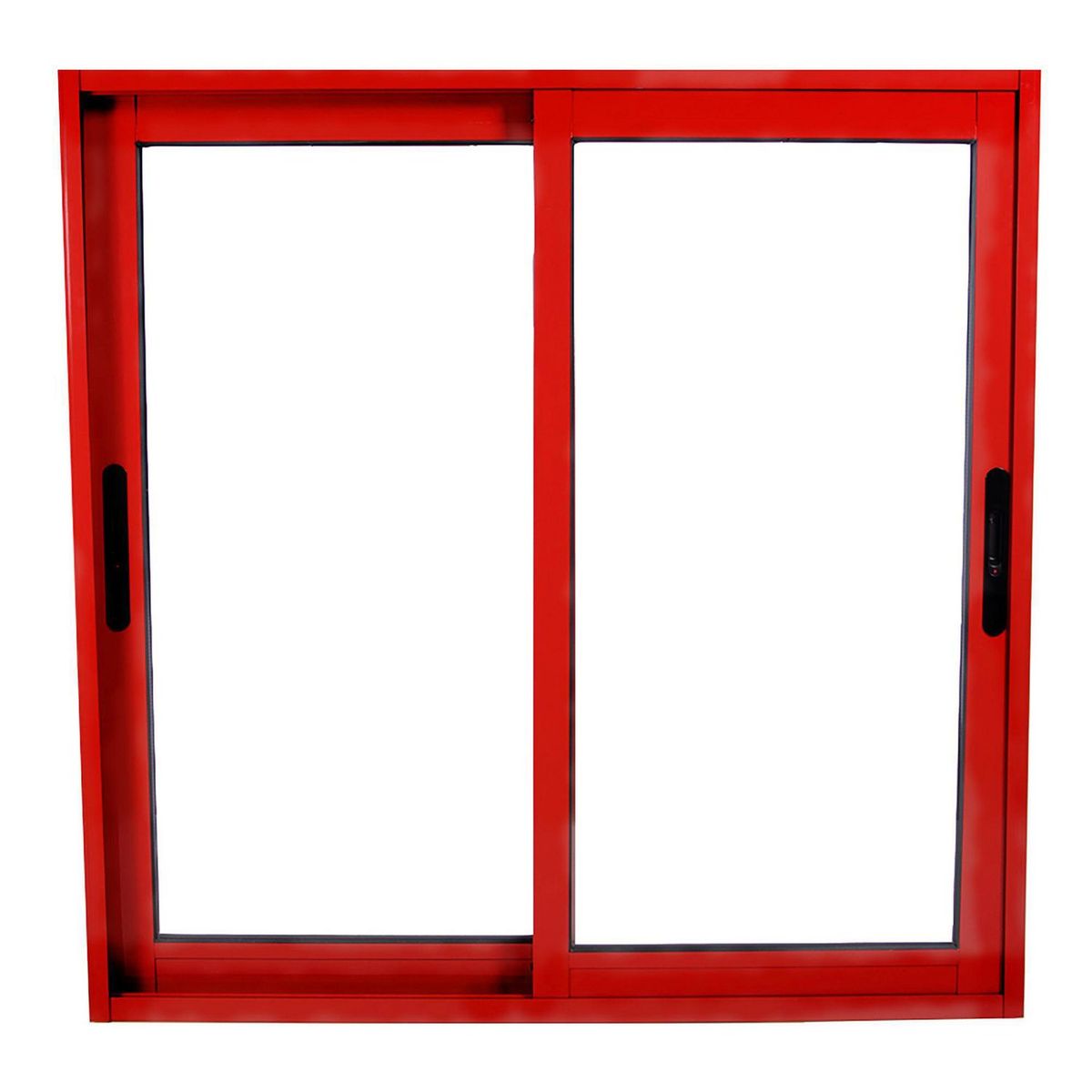 TERMOHOME - Ventana corredera Aluminio Corredera 150x200 cm Vidrio Termopanel Rojo