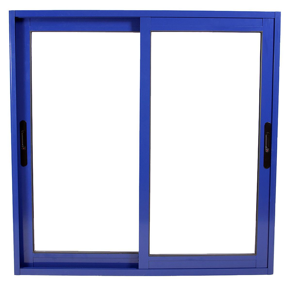 TERMOHOME - Ventana corredera Aluminio Corredera 140x120 cm Vidrio Termopanel Azul oscuro