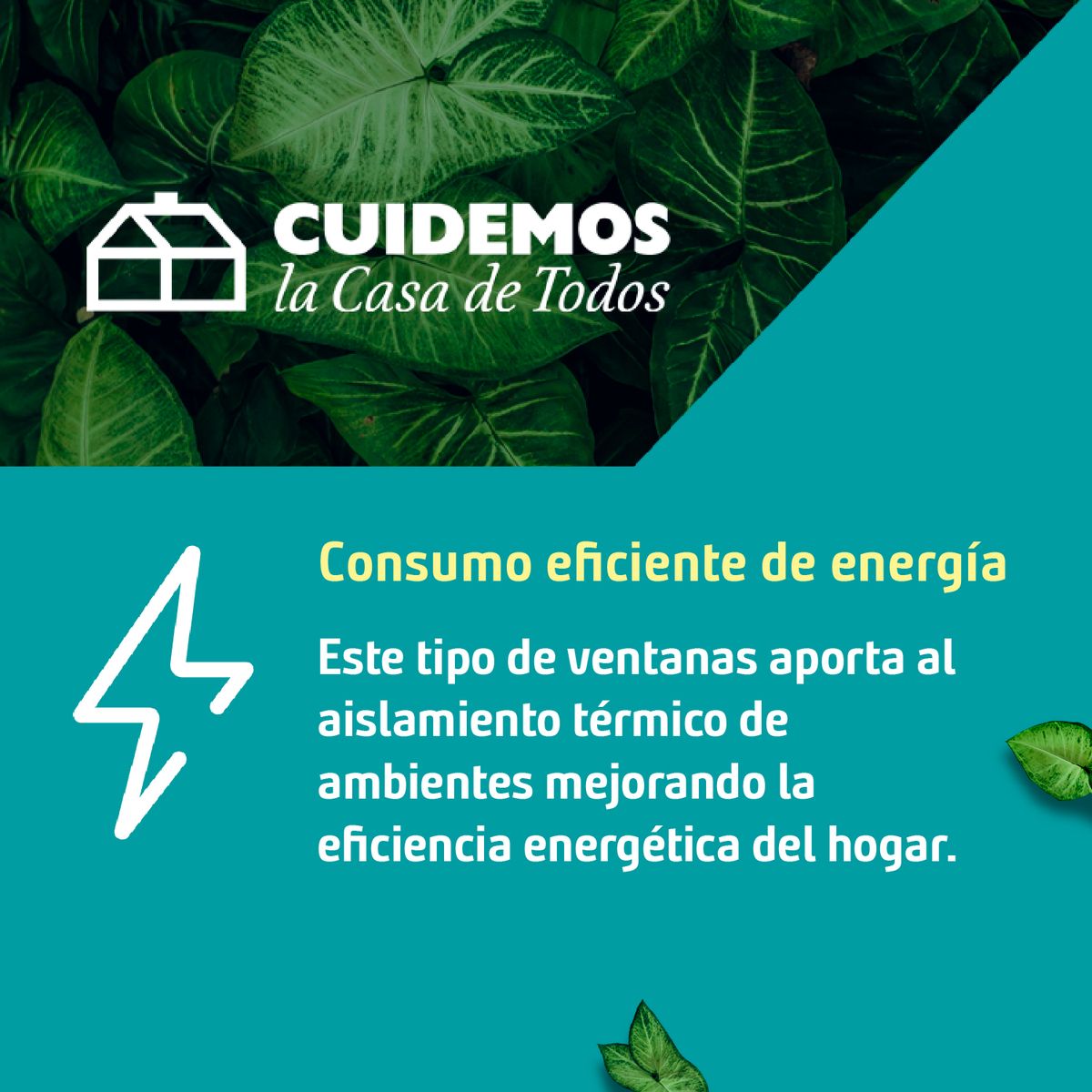 TERMOHOME - Ventana corredera Aluminio Corredera 100x100 cm Vidrio Termopanel Azul oscuro