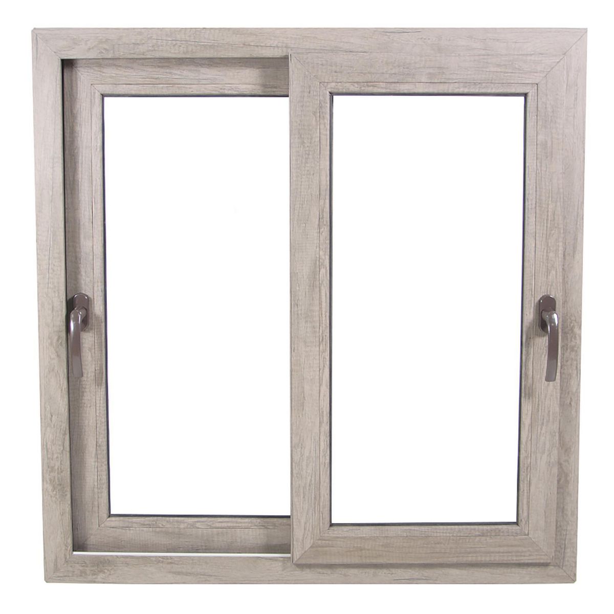 TERMOHOME - Ventana corredera PVC Corredera 150x100 cm Vidrio Termopanel Madera Monument