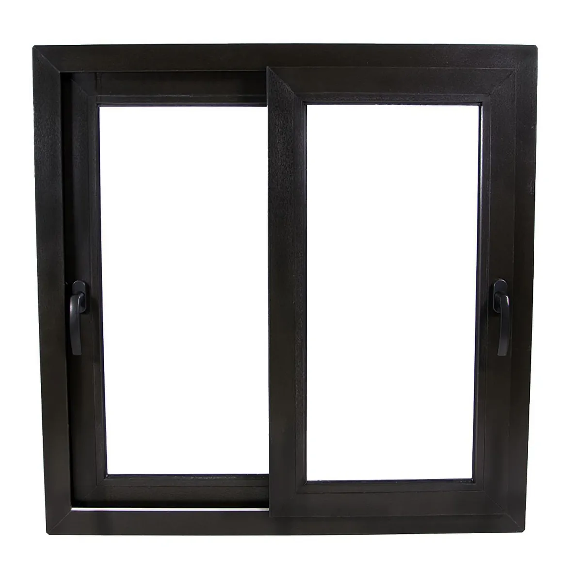 TERMOHOME - Ventana corredera PVC Corredera 150x100 cm Vidrio Termopanel Black Brown