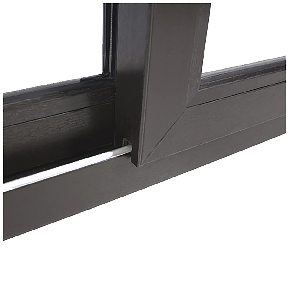 TERMOHOME - Ventana corredera PVC Corredera 150x100 cm Vidrio Termopanel Black Brown