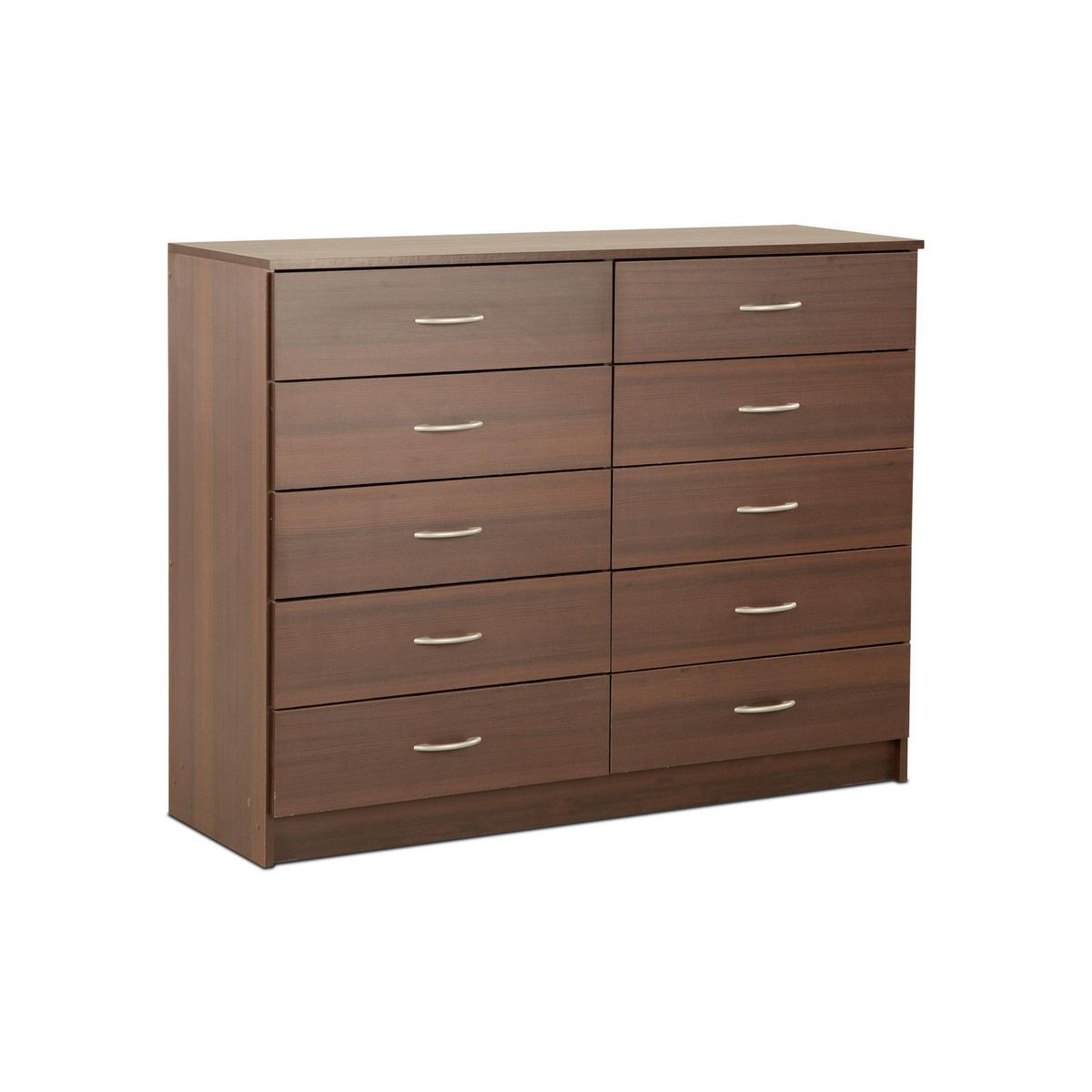 STANFORD - Cómoda 10 Cajón(es) DB 120x93x40 cm Chocolate