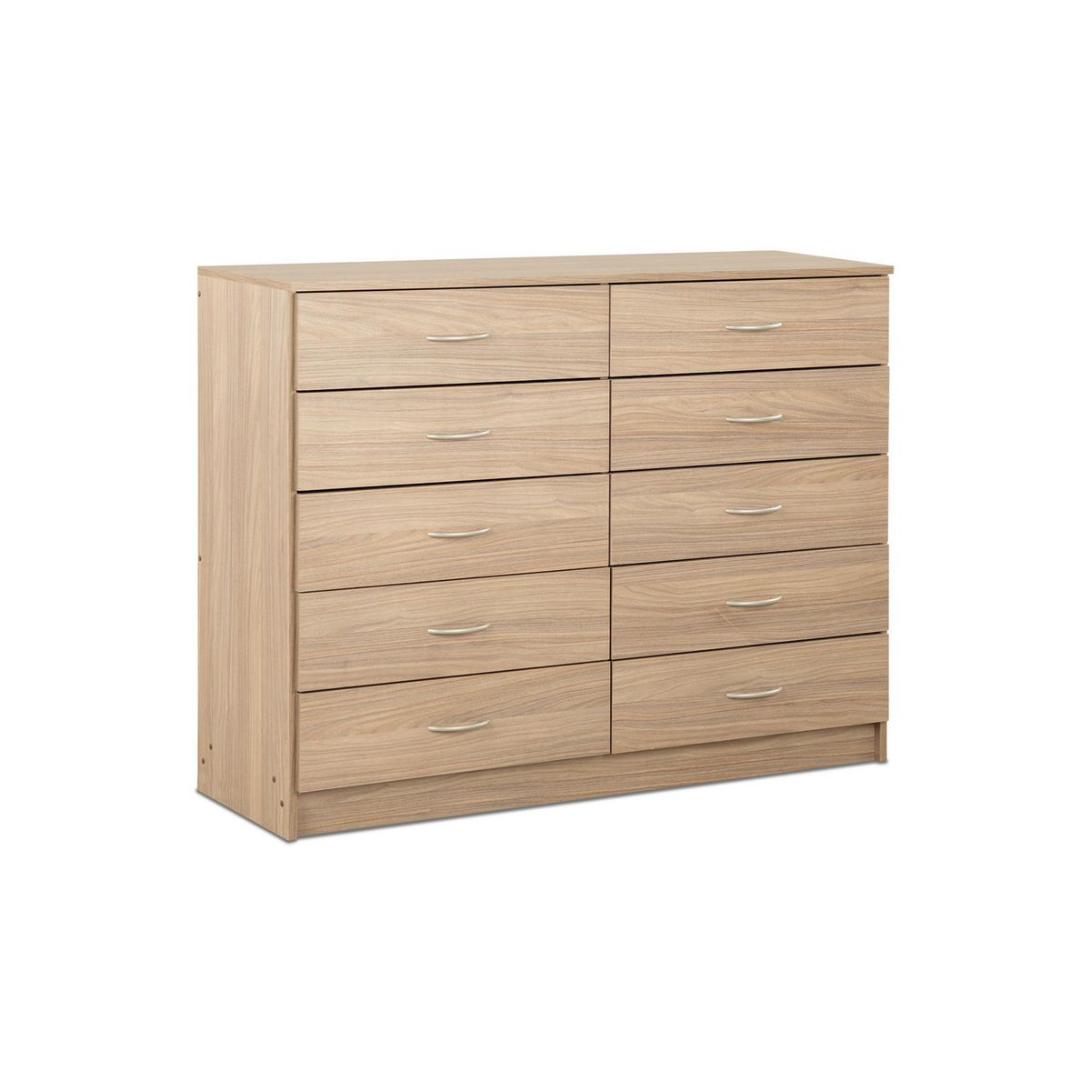 STANFORD - Cómoda 10 Cajón(es) DB 120x93x40 cm Nogal