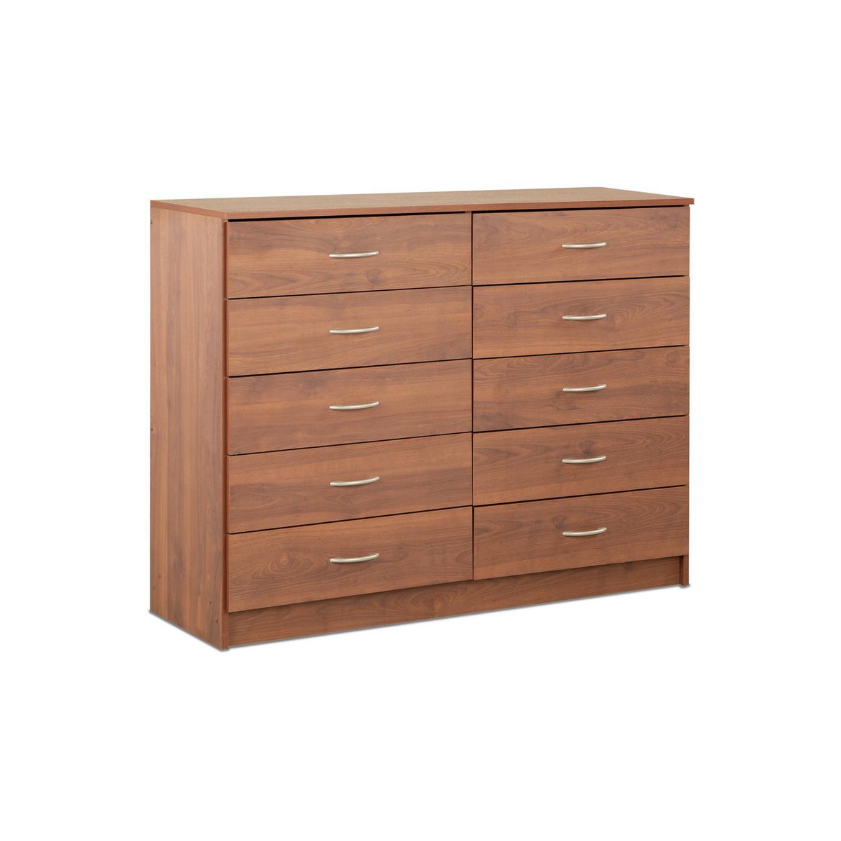STANFORD - Cómoda 10 Cajón 10 Cajones 120x93x40 cm Cerezo