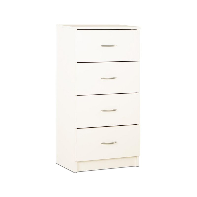 STANFORD - Cómoda 4 Cajón 4 Cajones 50x105x32 cm Blanco